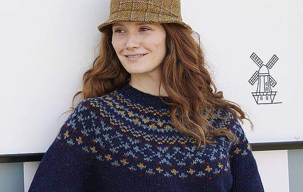 Harley Fair Isle Pullover Damenpullover von Harley of Scotland