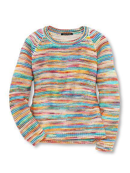 Effektvoller Multicolor-Pullover