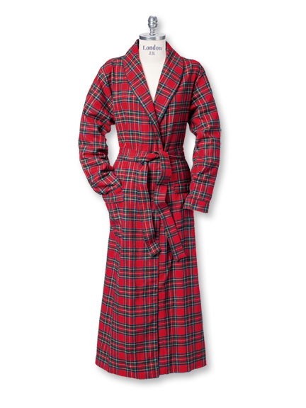 Morgenmantel im Royal Stewart Tartan