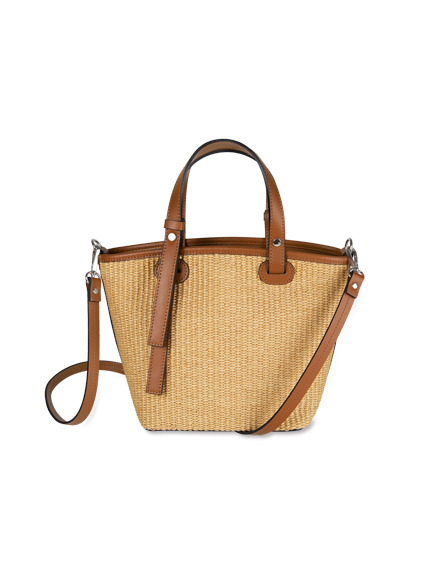 Sommer-Tasche aus Raffia-Stroh